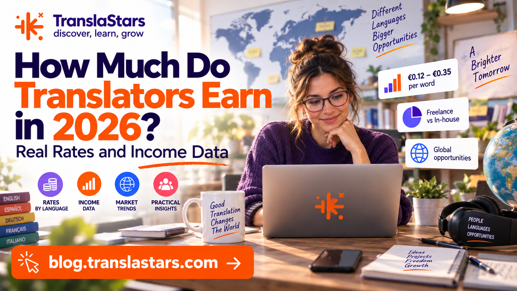How Much Do Translators Earn in 2026? Real Rates and Income Data