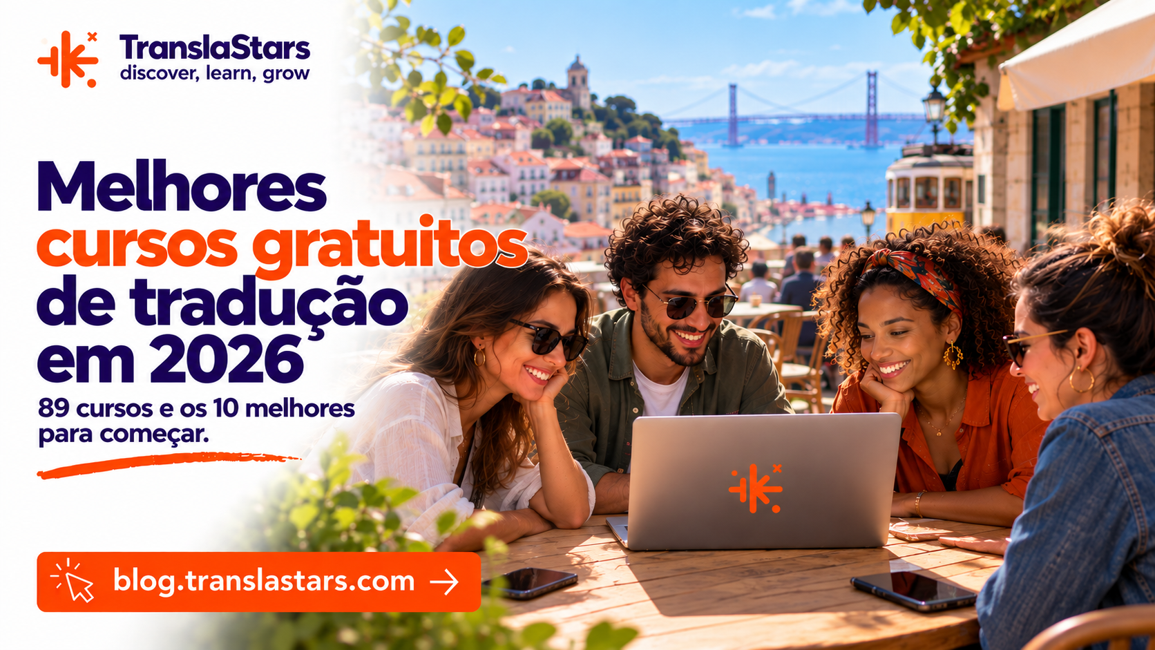 Cursos gratuitos de tradução em 2026: 89 cursos e os 10 melhores para começar