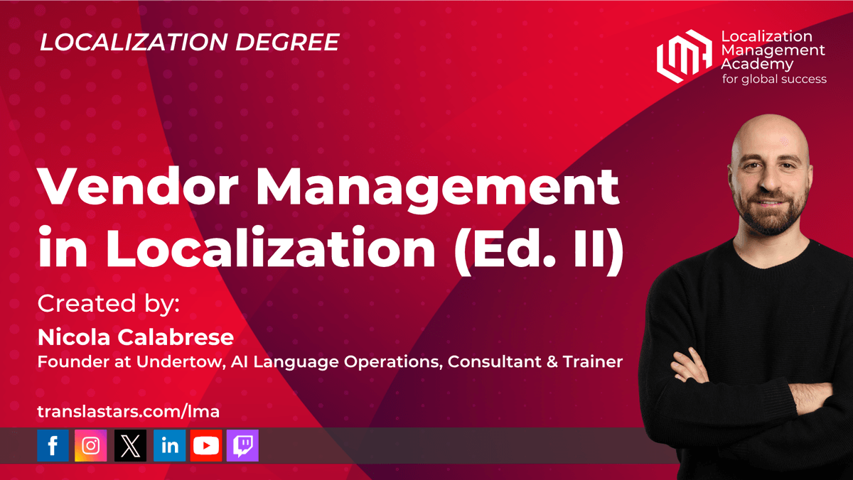 Vendor Management for Localization (Ed. II)